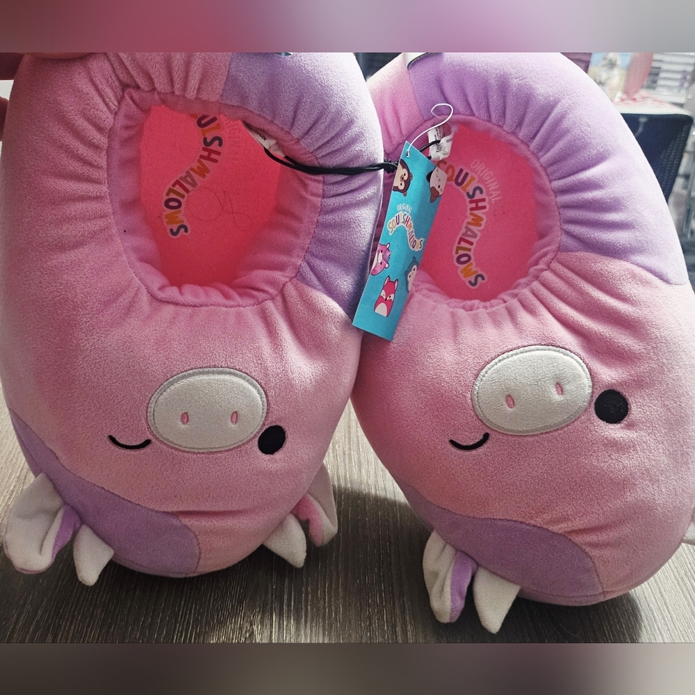 Nwt Patty The Moo Cow Womens Squishmallow Slippers Size 11/12